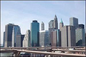 نيويورك من على جسر بروكلن 